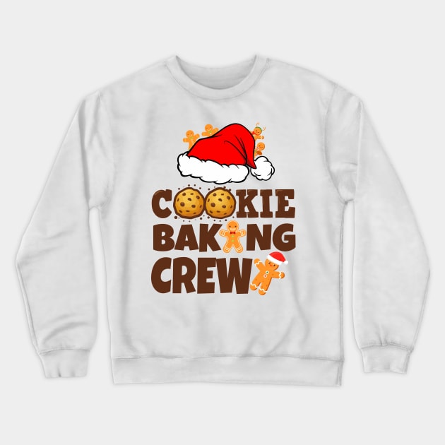 cookie baking crew funny christmas 2023 Crewneck Sweatshirt by Work Memes